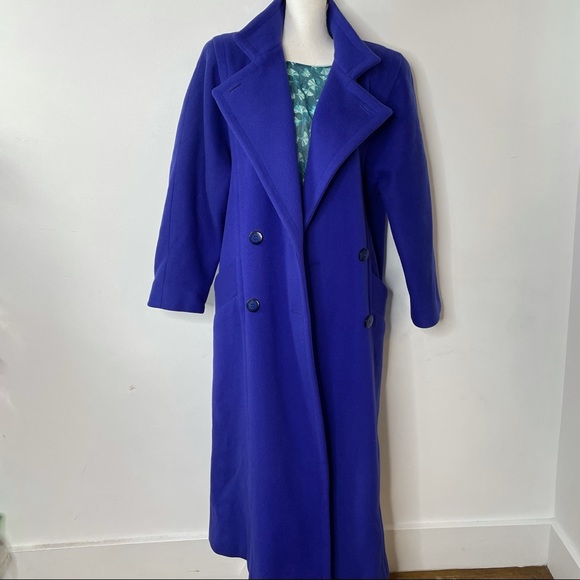 Steve Women's Vintage Cobalt Blue Walkers/ Over Coat size 10 - Picture 4 of 10
